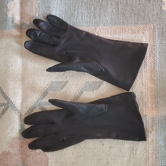 Vintage Black Nordstrom Leather Gloves - Picture 6 of 9